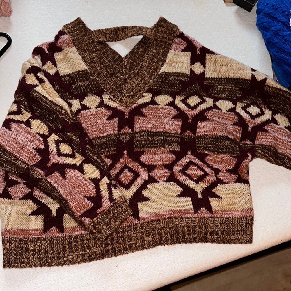 multi color sweater